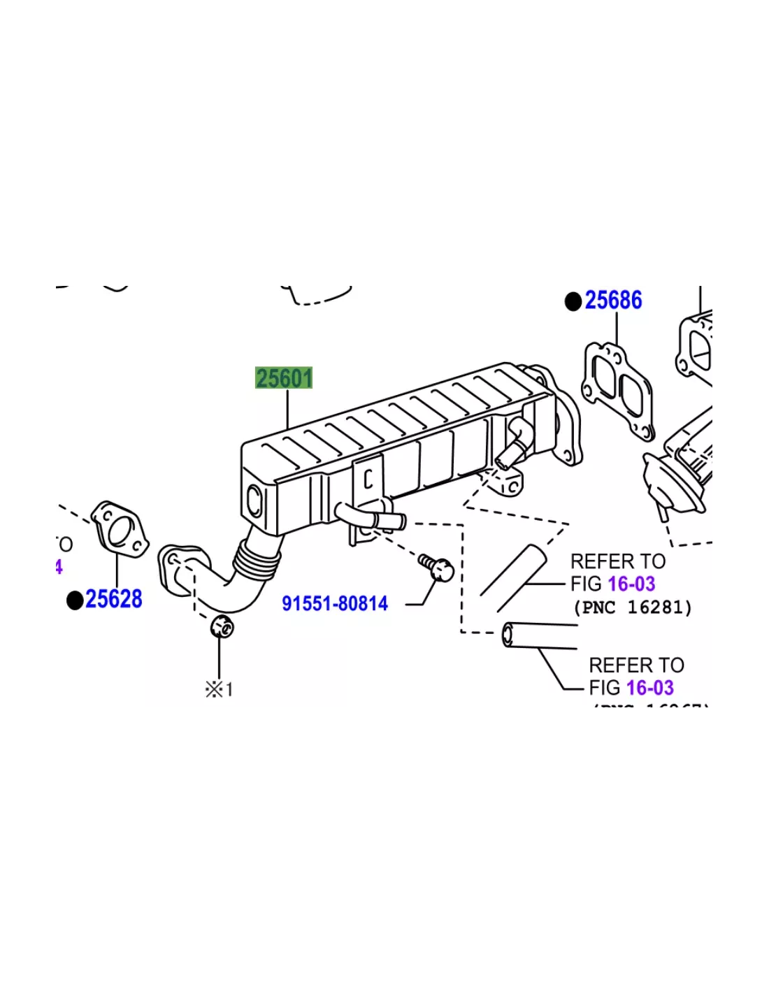Refroidisseur EGR Recirculation Gaz Échappement 190cv