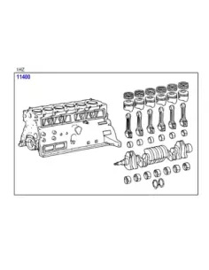 1Hz Embelle Motorblok voor Land Cruiser HZJ78 HZJ79 HZJ105 TOYOTA 2