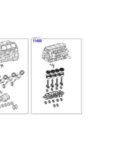 LAND CRUISER 3.0D4-D Motorblok KDJ120 KDJ150 166CV 173CV 2