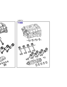 LAND CRUISER EMBIELD MOTOR BOOM V8 4.5D4-D VDJ200 TOYOTA - 2