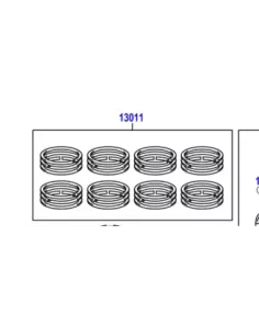 Set van segmenten voor 8 VDJ200-zuigers TOYOTA - 4x4 accessoire 2