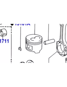 Piston moteur 1HZ HZJ78 HZJ79 - Marquage 2 - Cote standard TOYOTA - 2