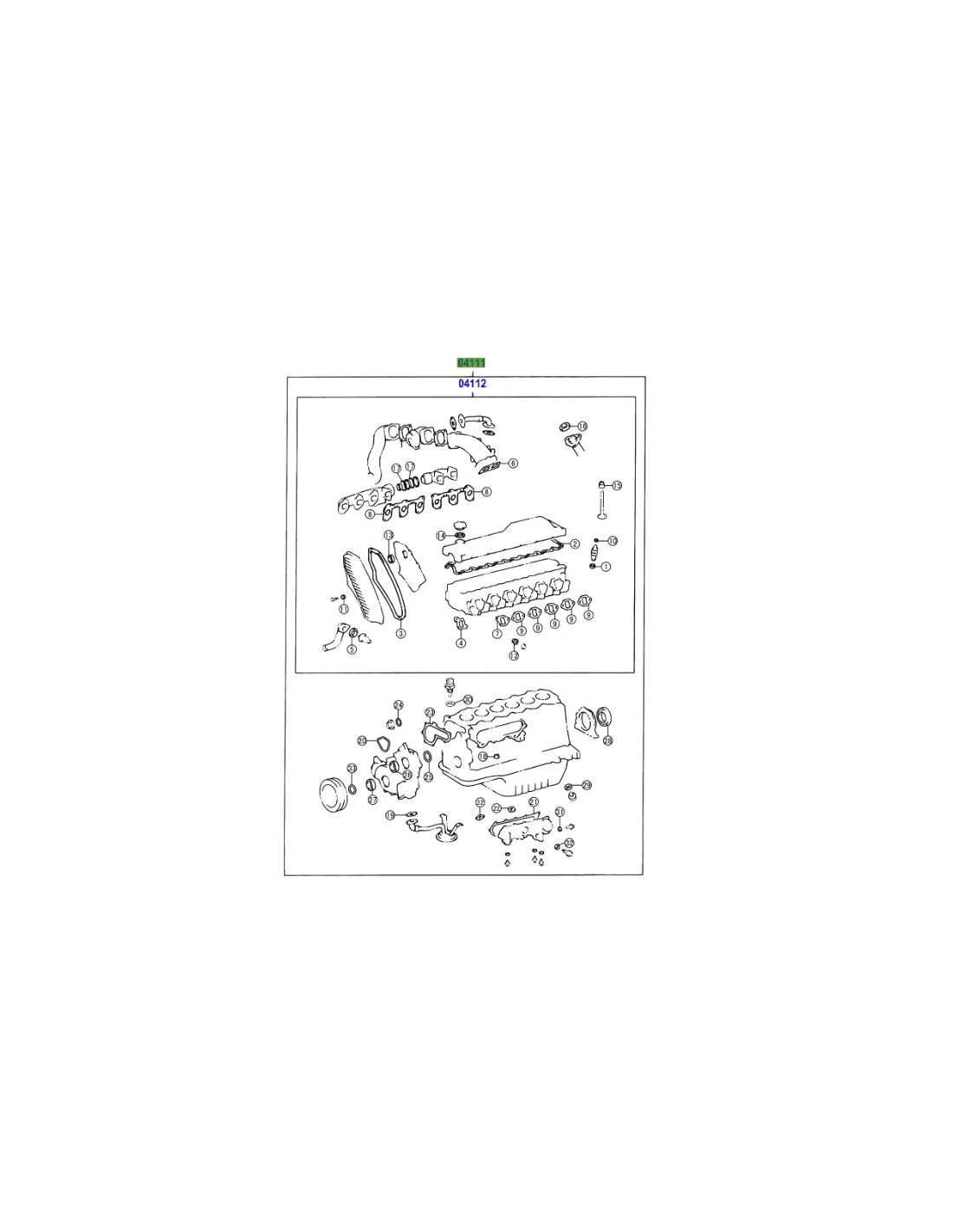 Pochette de Joint Complète Moteur 1hz Toyota Land Cruiser