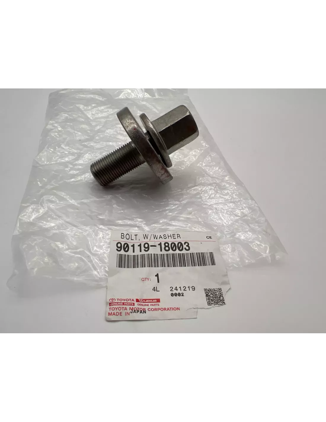 Boulon de fixation de poulie damper sur vilebrequin TOYOTA -