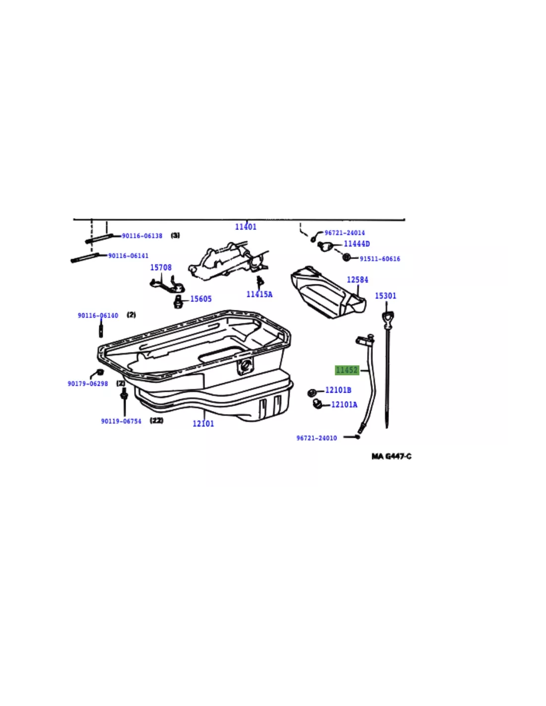 Guide de Jauge de Niveau Dhuile 4runner 30td Toyota Land