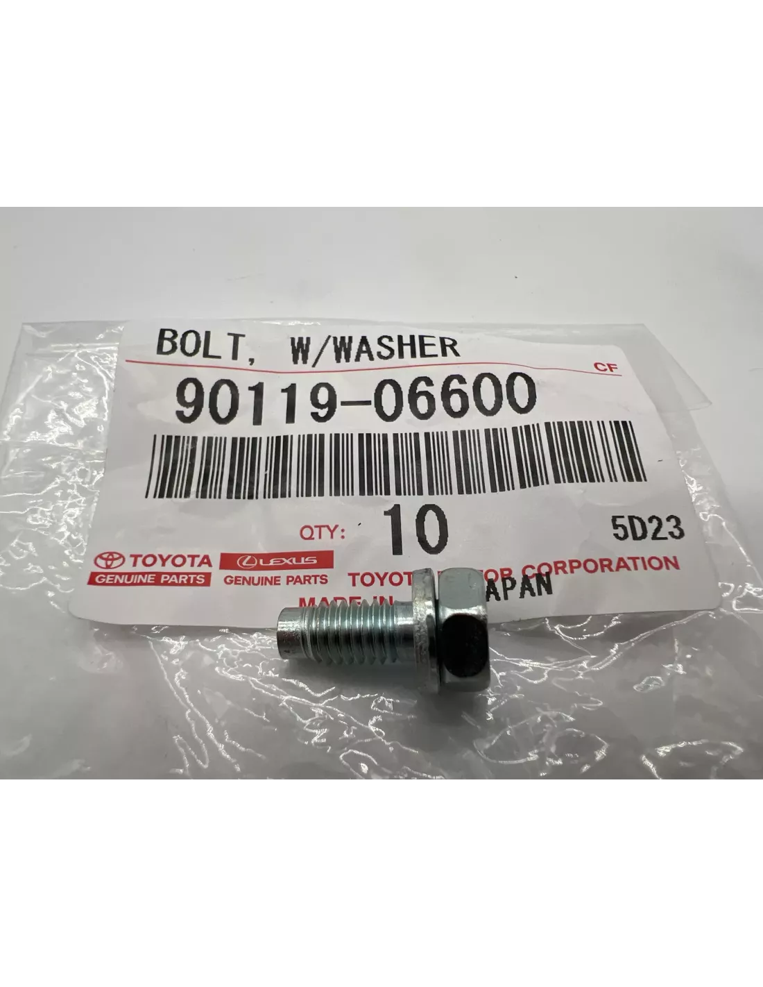 Boulon de Fixation Carter Dhuile sur Bloc Moteur Toyota
