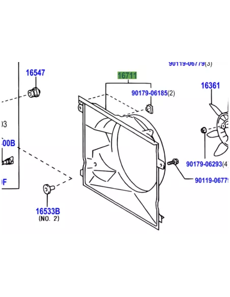Buse Radiateur Tunnel Hélice Visco Coupleur Ventilateur