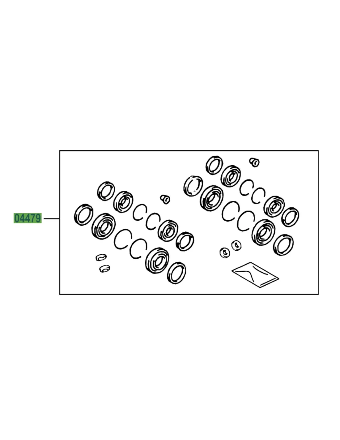 Kit de joints étriers de frein avant HDJ100 TOYOTA - accessoire 4x4