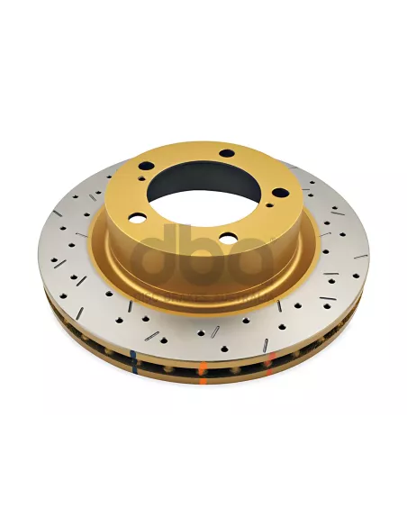 Disque frein avant rainuré percé DBA Toyota VDJ200 2007-2015 DBA -