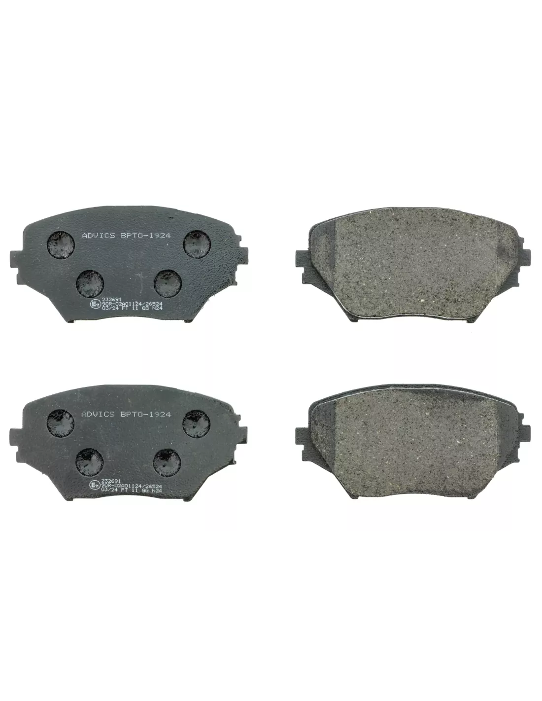 Plaquettes de frein avant RAV4 2000-2005 - qualité origine AISIN -