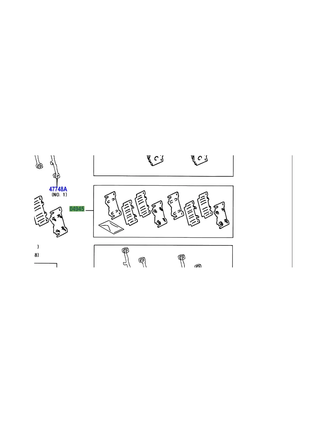 Kit de cales anti grincement / antibruit plaquettes de frein avant