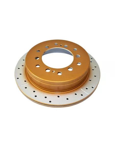 Disque frein arrière rainuré percé DBA Toyota Land Cruiser KDJ15 DBA