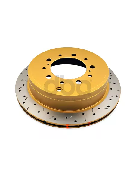Disque frein arrière rainuré percé DBA Toyota VDJ200 DBA - accessoire