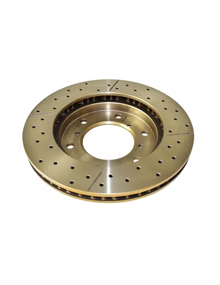 Disque frein avant rainuré percé DBA Mitsubishi Pajero 3 DBA -