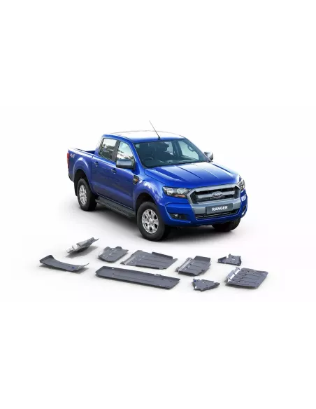 Blindage RIVAL 8 Pièces Ford Ranger 2012-2022 Aluminium 6 mm