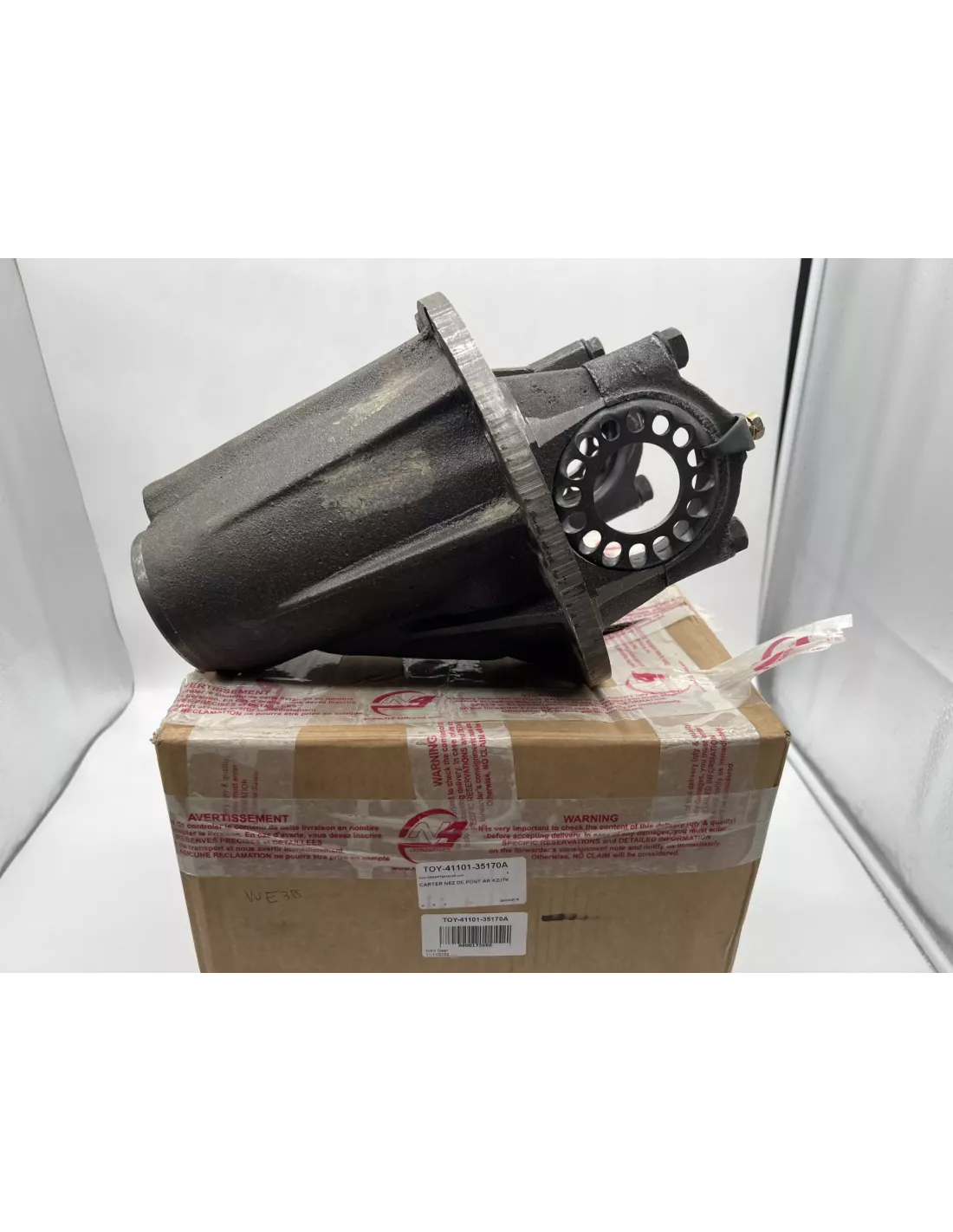 Carter de nez de pont arrière Nitro Gear Land Cruiser KZJ70 KZJ73