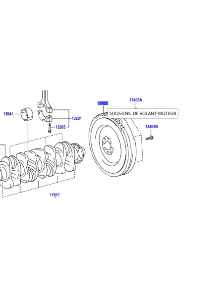 Volant moteur monomasse Hilux Revo et GDJ15 06/2015+ TOYOTA -