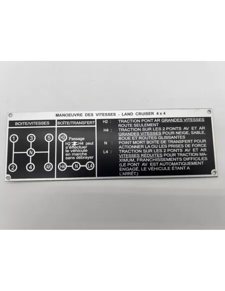 PLAQUE DE TRANSMISSION J4 BV5 DTC PARTS - accessoire 4x4