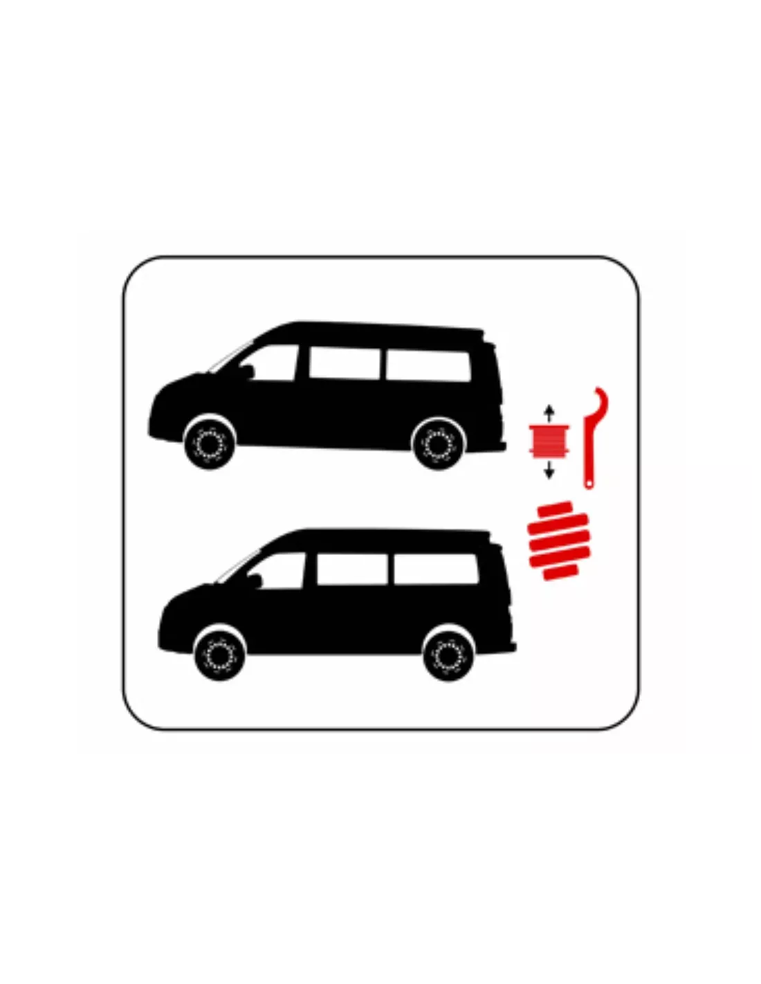 Kit de 4 ressorts Eibach HD ajustables en hauteur pour Volkswagen
