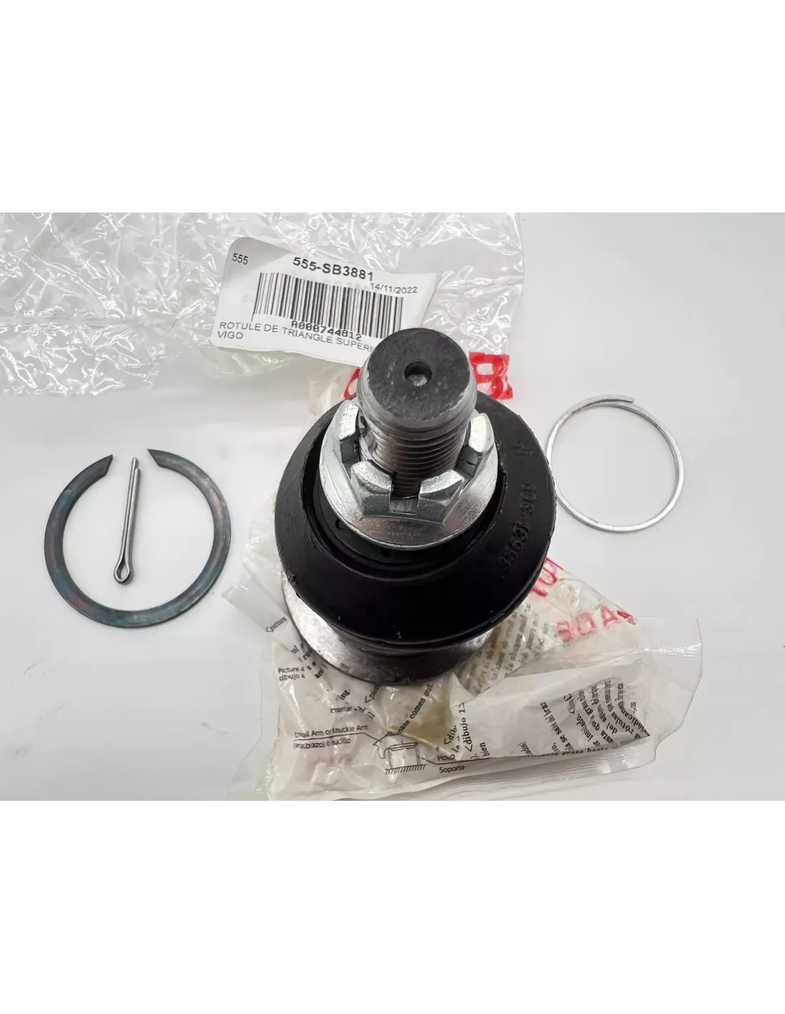 Rotule 555 supérieure triangle Toyota Hilux Vigo Revo - gauche ou