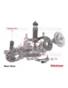 Paire de biellettes de barre stabilisatrice arrière Pajero 3 et 4 V60
