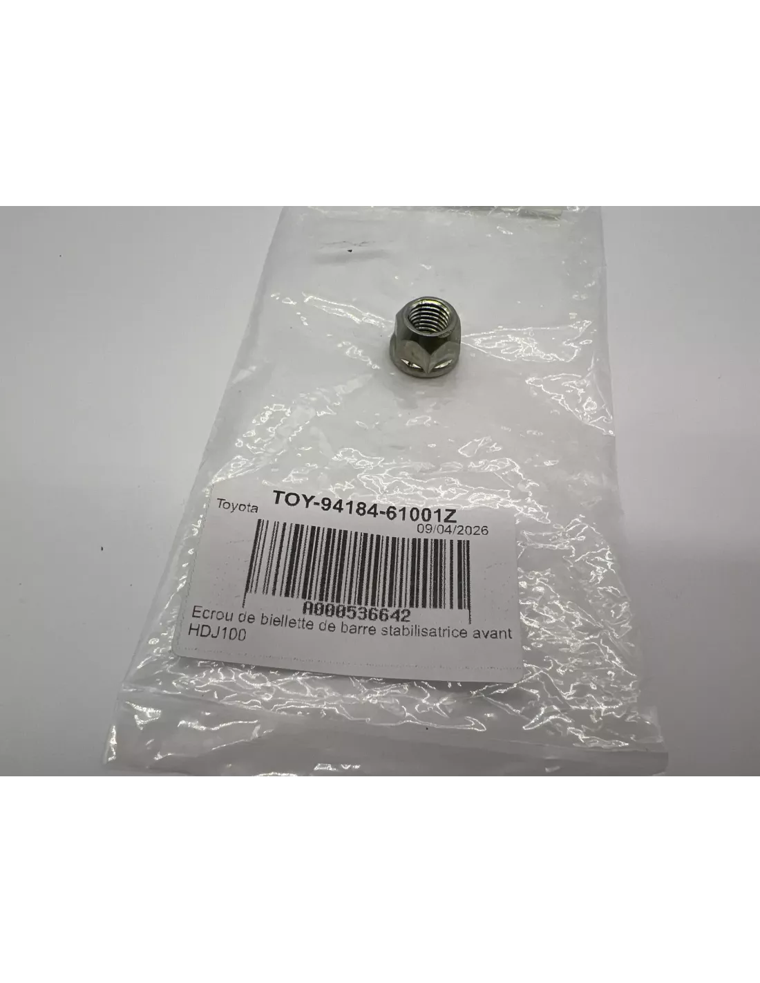 Ecrou de biellette de barre stabilisatrice avant HDJ100 TOYOTA -