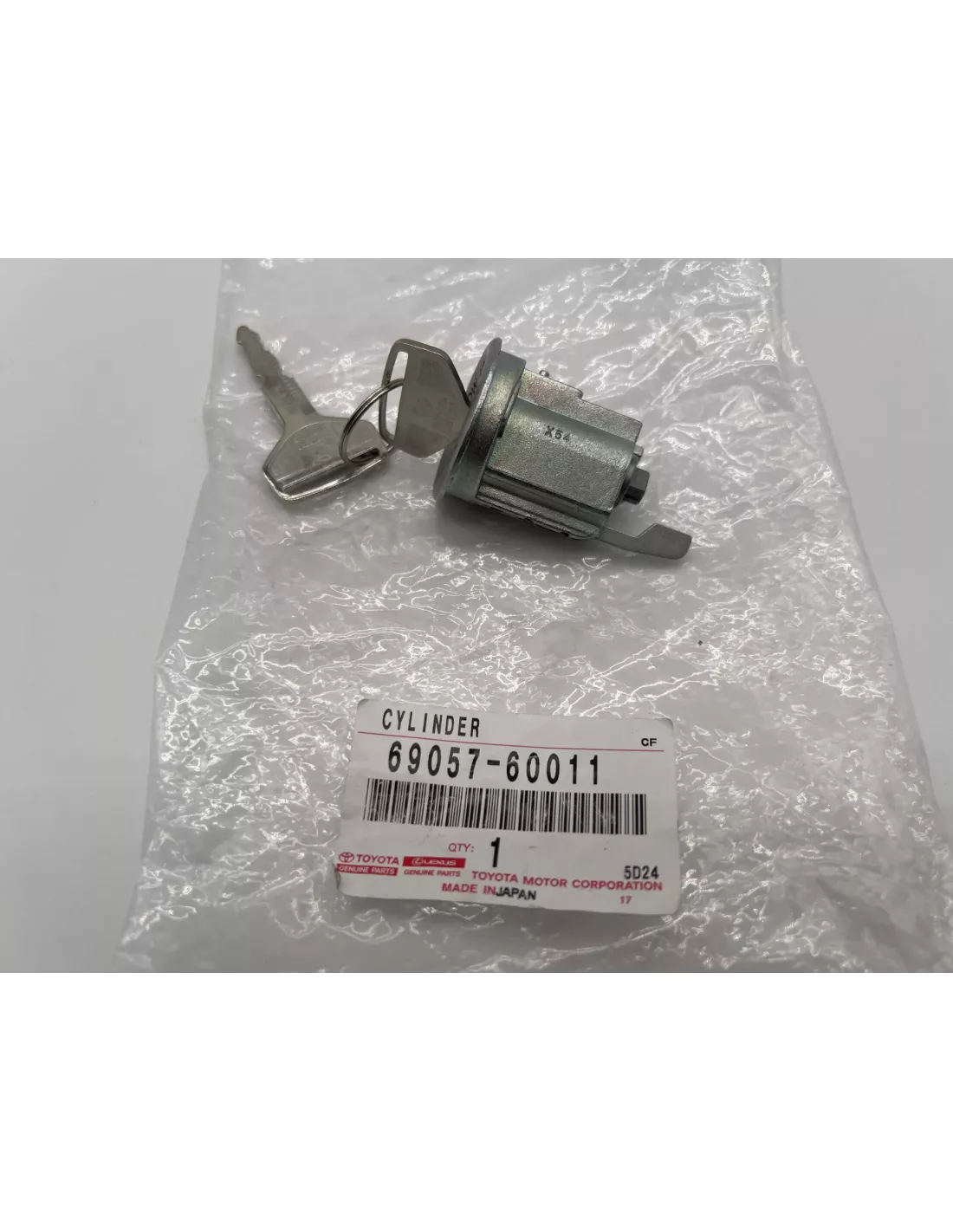 Barillet de contact avec 2 clefs BJ4 HJ4 - Position glow TOYOTA -