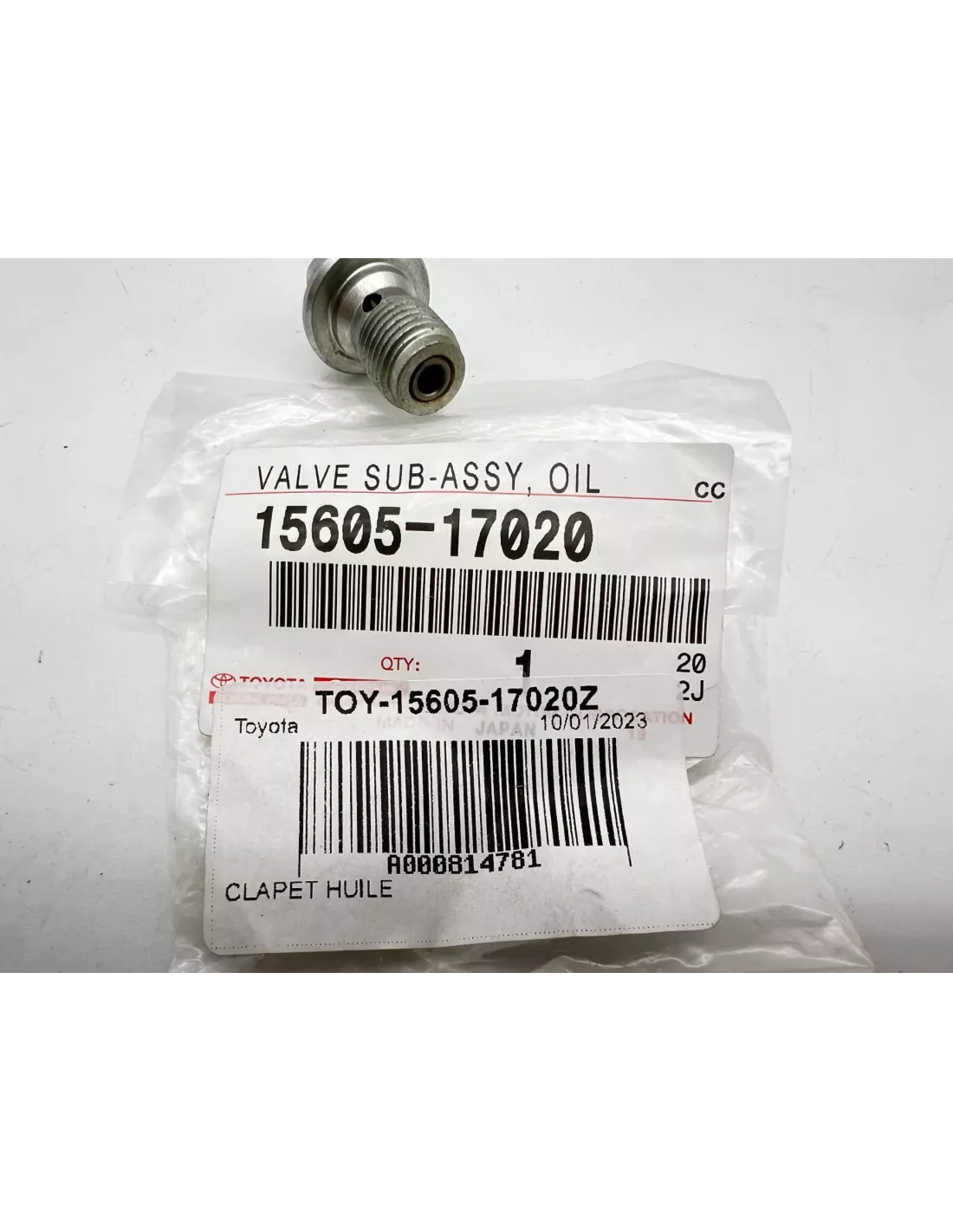 Clapet huile moteur HDJ80 HDJ100 HZJ7 TOYOTA - accessoire 4x4