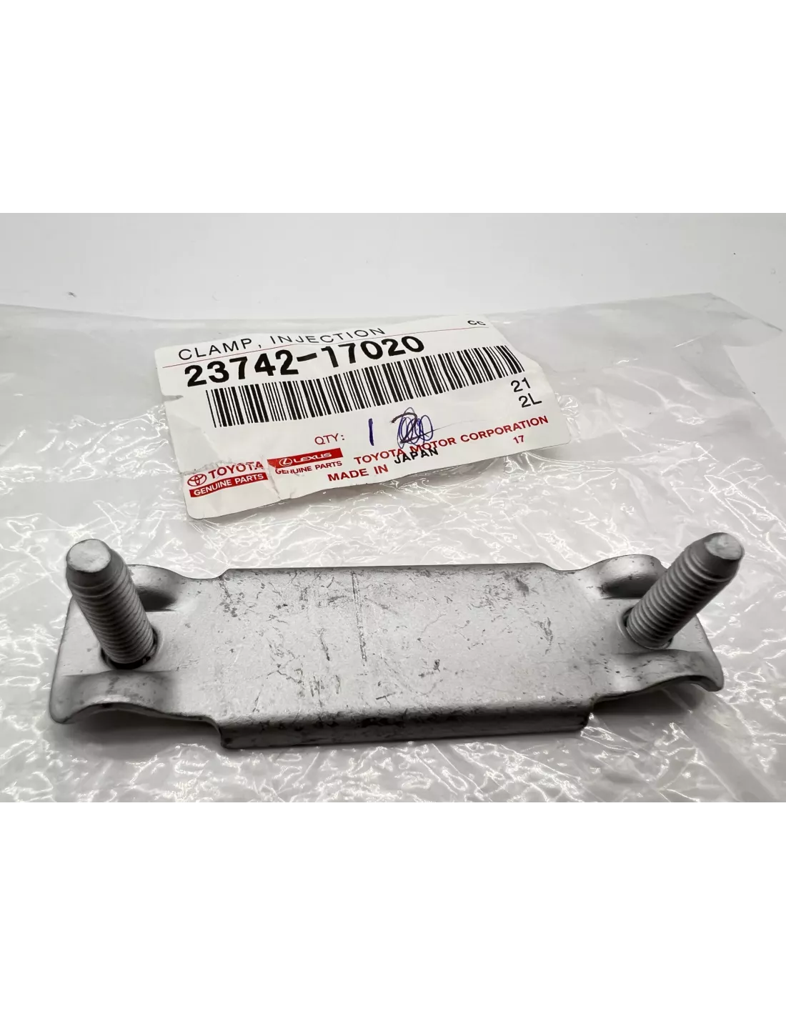 Collier barrette 6 tuyaux injecteur avec 2 vis HDJ80 HZJ7 TOYOTA -