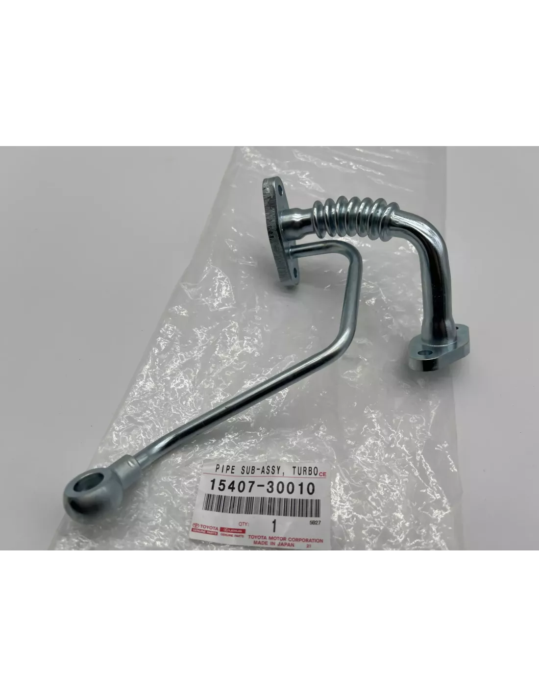 Tube rigide alimentation huile turbo KDJ9 KDJ12 163cv 166cv TOYOTA -