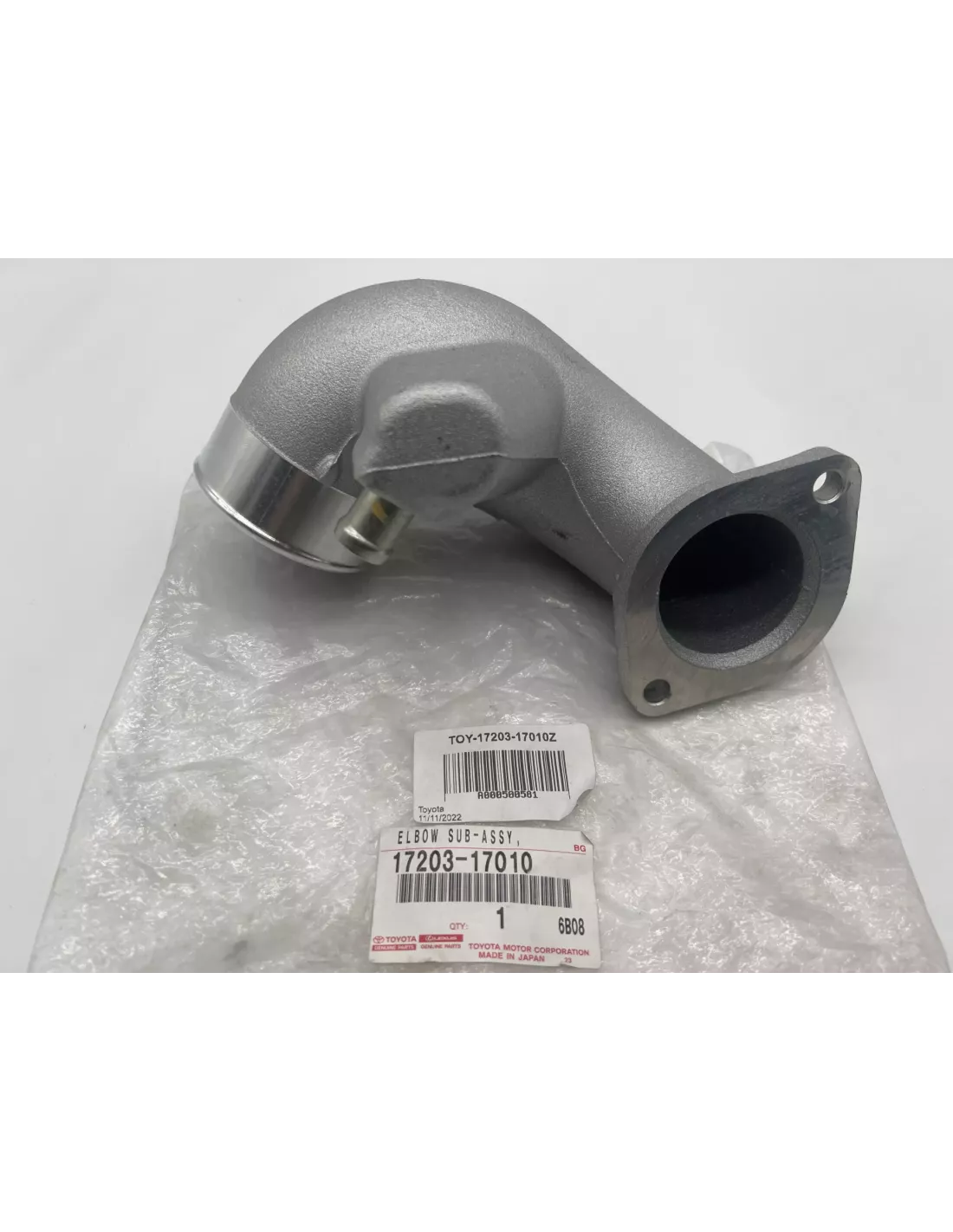 Pipe aluminium entrée air turbo HDJ100 - Turbo géo standard TOYOTA -