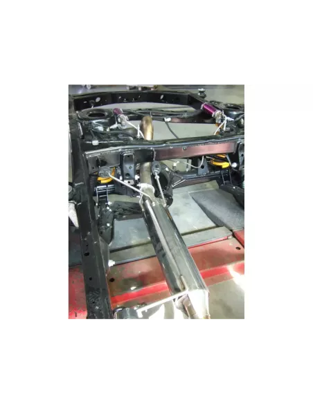 Intermediaire avec silencieux+ tube arriere (2 pieces) Tecinox Toyota