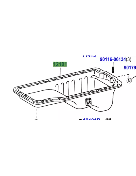 Carter huile moteur HZJ78 HZJ79 TOYOTA - accessoire 4x4