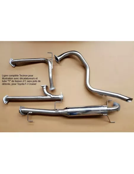 Intermediaire avec silencieux Tecinox Toyota FJ Cruiser 2006-2018