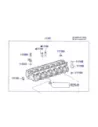Culasse nue Land Cruiser HZJ78 HZJ79 - avec guides de soupapes TOYOTA