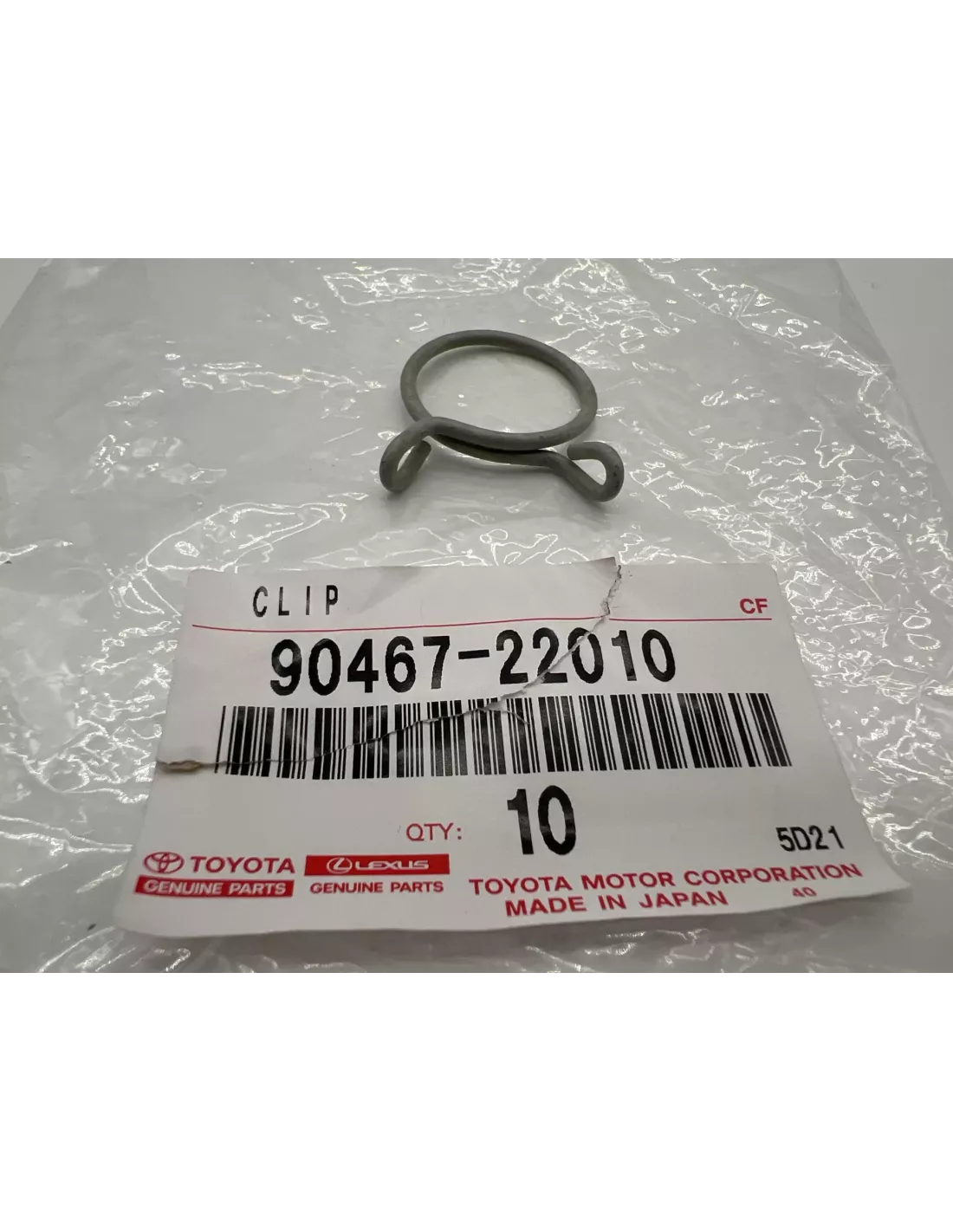 Clips métallique durite caoutchouc de reniflard TOYOTA - accessoire