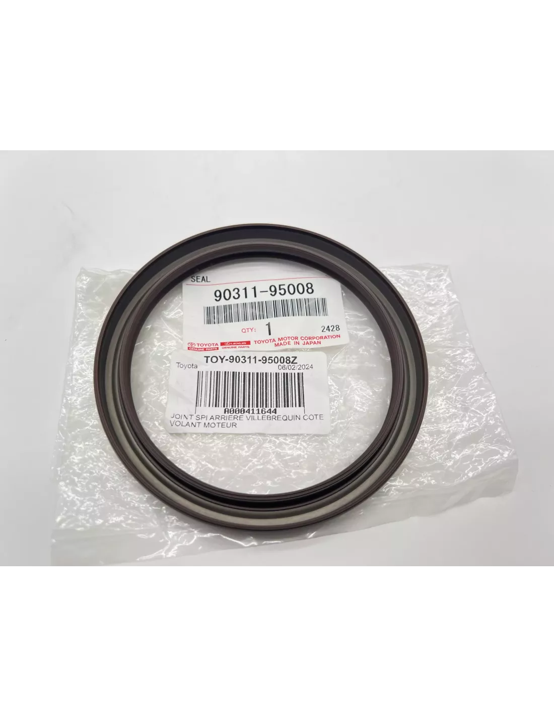Joint spi arrière vilebrequin côté volant moteur Land Cruiser Hilux