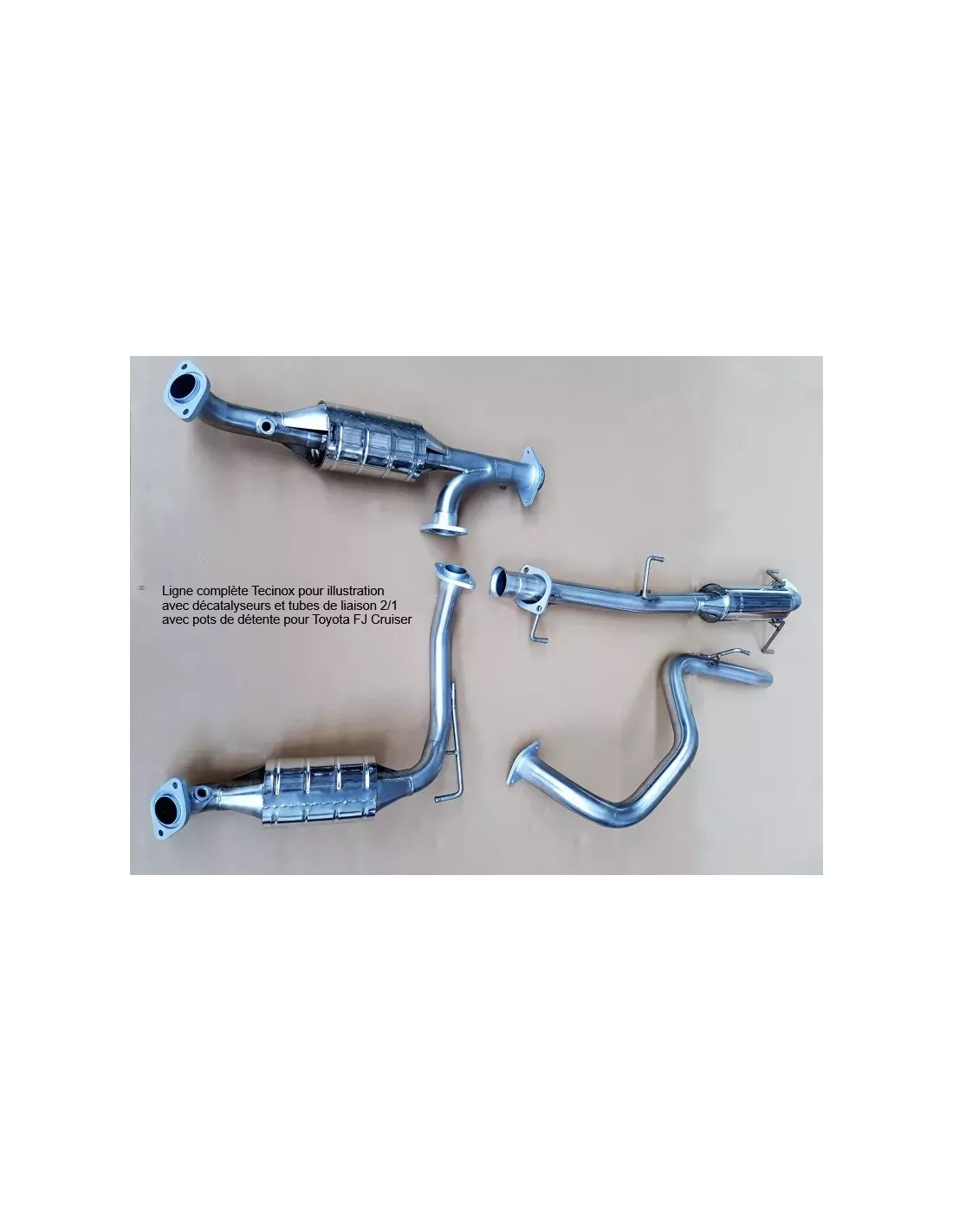 Intermediaire avec silencieux Tecinox Toyota FJ Cruiser 2006-2018
