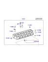 Culasse nue Land Cruiser HZJ78 HZJ79 - avec guides de soupapes TOYOTA