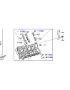 Culasse nue gauche VDJ200 286cv - avec guides de soupape TOYOTA -