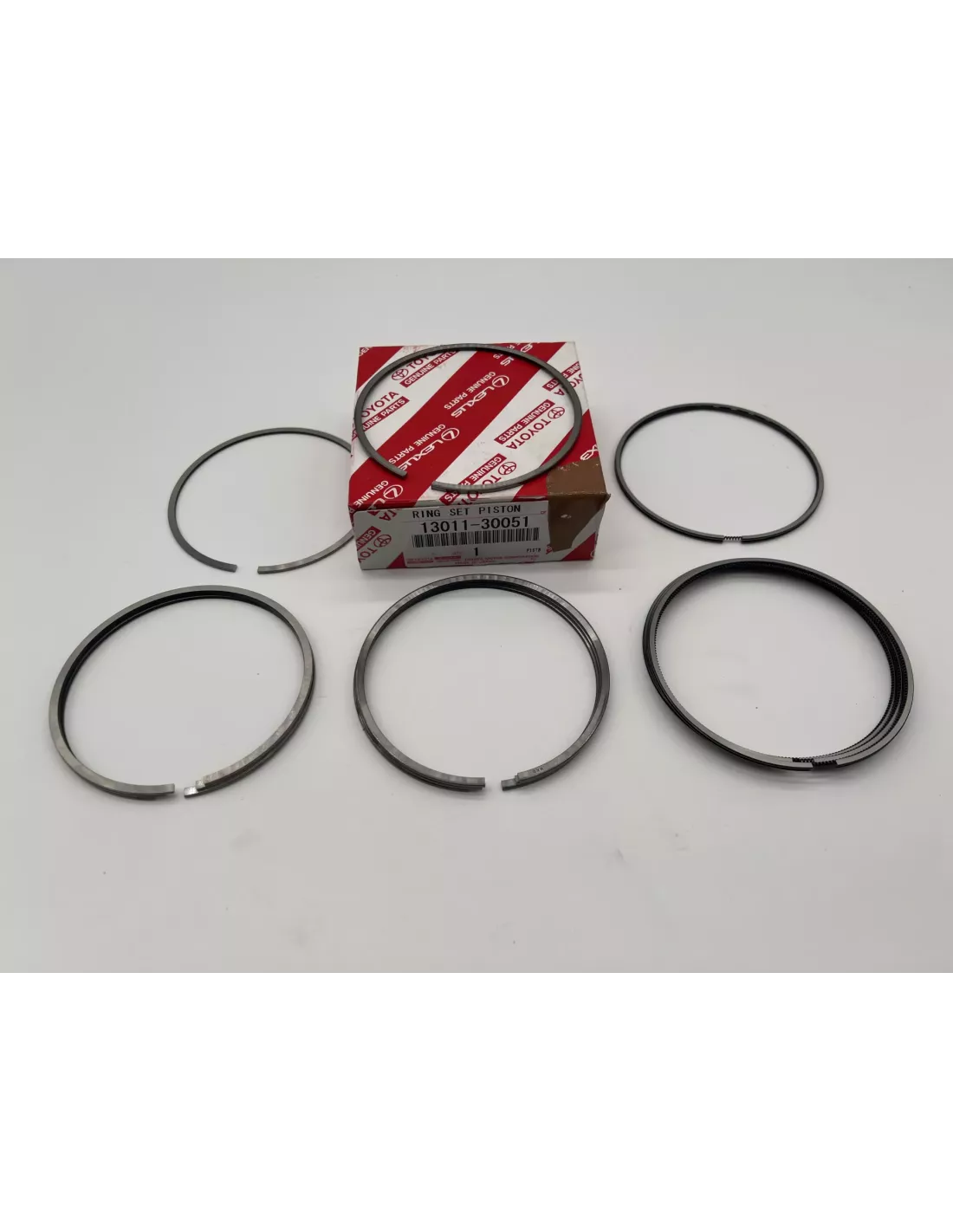 Jeu de segments pour 4 pistons KDJ9 KDJ12 163cv 166cv TOYOTA -
