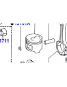 Piston moteur 1HZ HZJ78 HZJ79 - Marquage 2 - Cote standard TOYOTA -