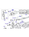 Piston moteur KDJ9 KDJ12 163cv - Marquage 2 - Cote standard TOYOTA -