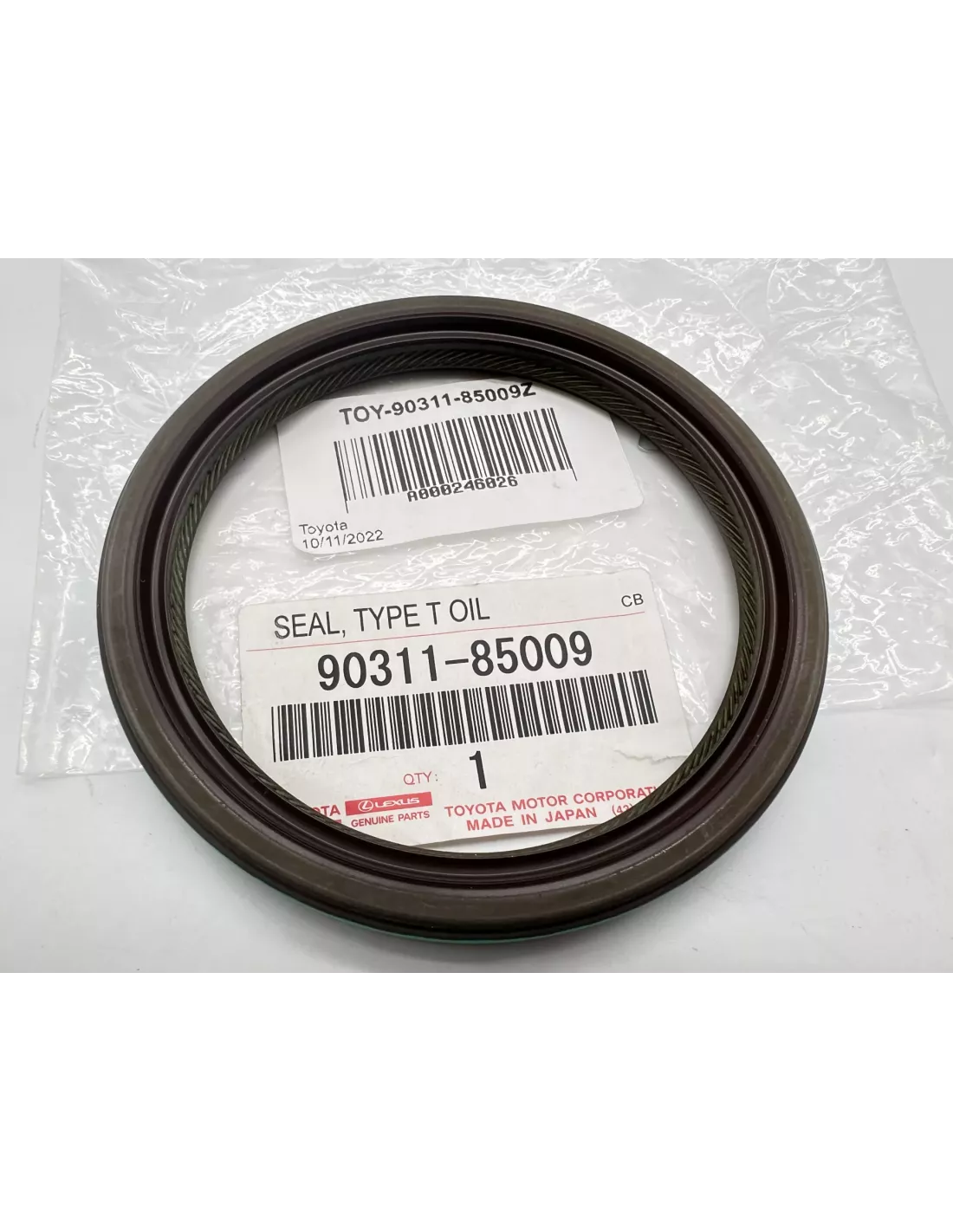 Joint spi arrière vilebrequin côté volant moteur LJ7 Hilux 2.4D et