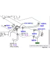 Durite entre refroidisseur EGR et bloc KDJ12 173cv TOYOTA -