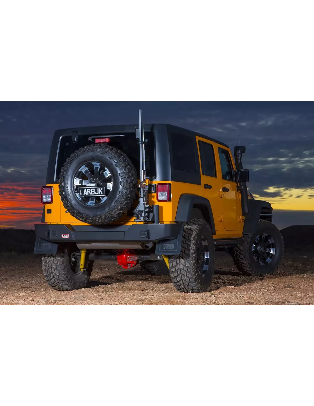 Porte roue ARB Jeep JK noir epoxy ARB - accessoire 4x4
