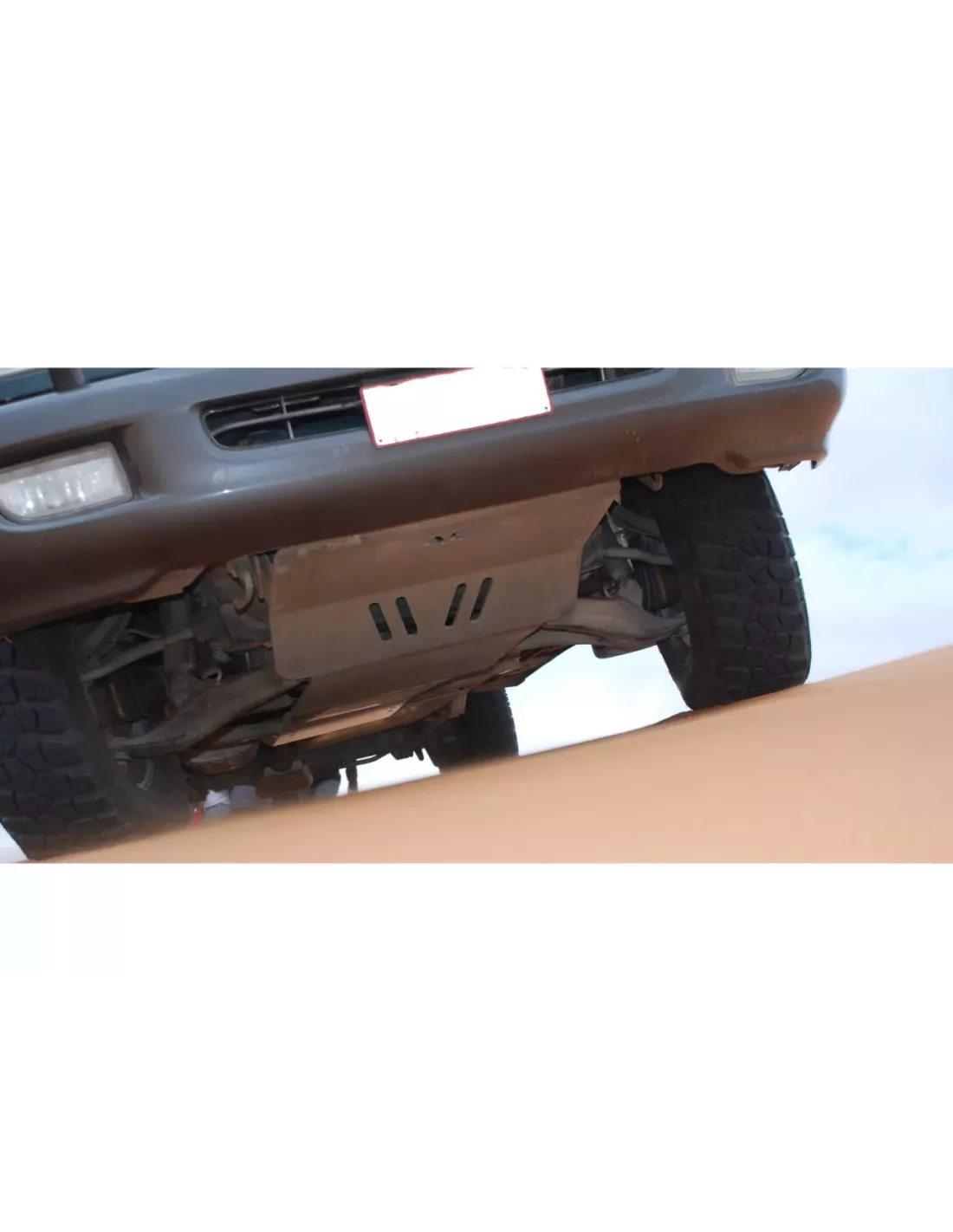 Ski de protection avant en aluminium de 8mm pour Toyota HDJ100