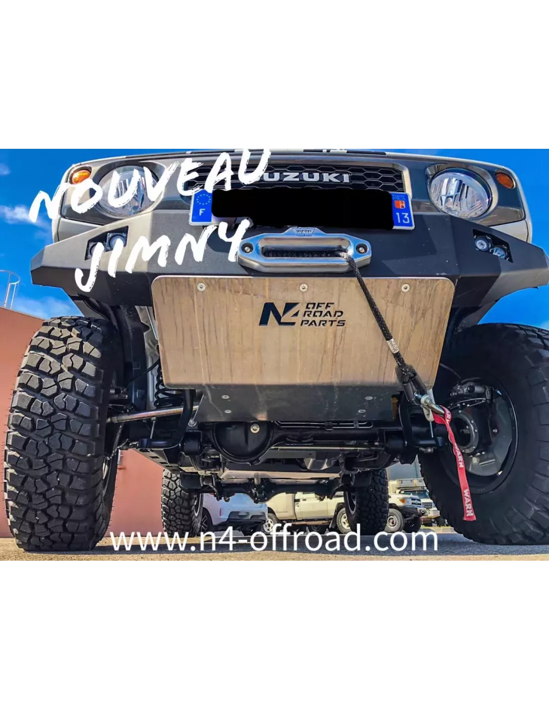 8mm aluminium voorste skiën voor Suzuki Jimny na