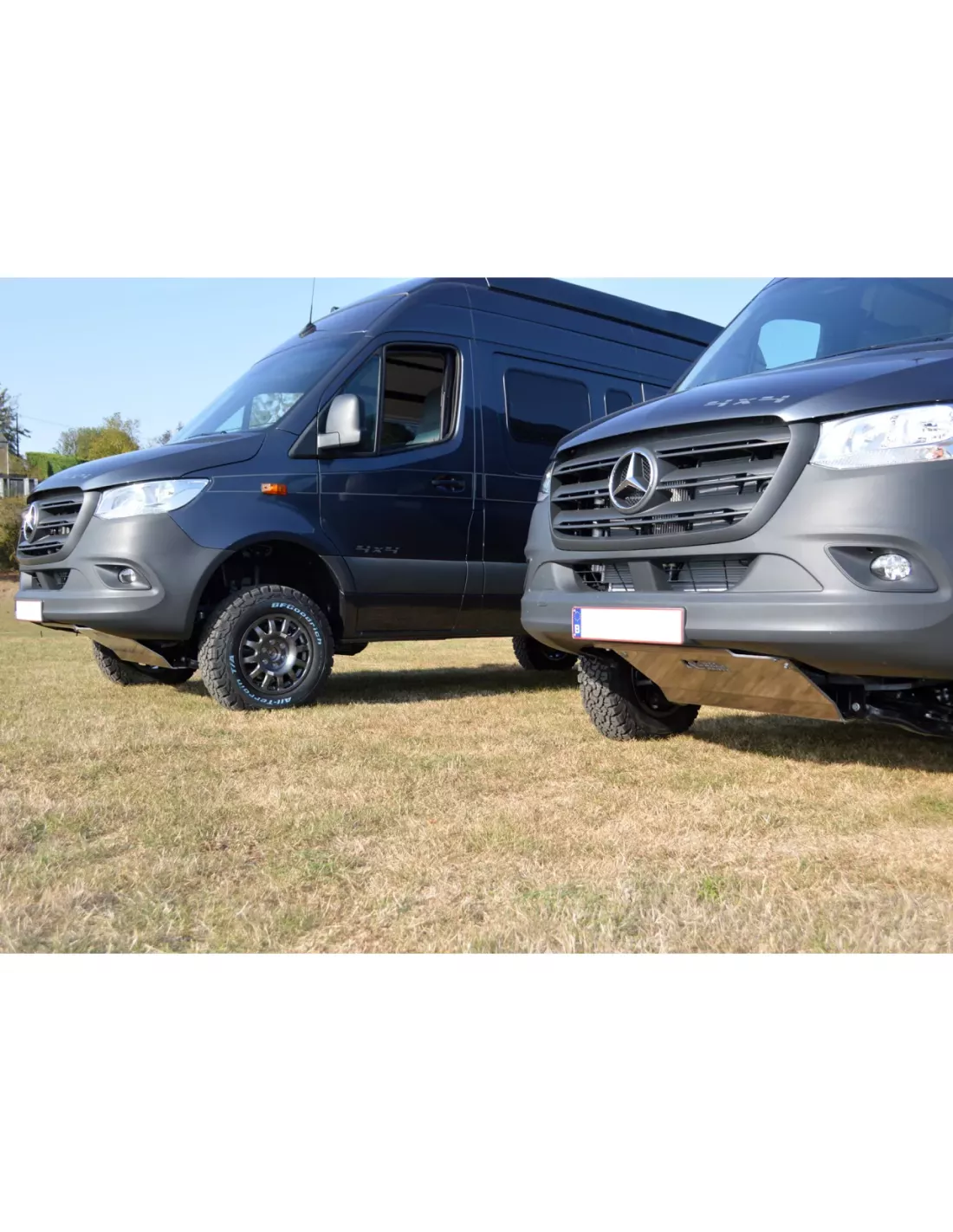 Ski protection avant aluminium 8mm Mercedes Sprinter 4x4 W906 W907