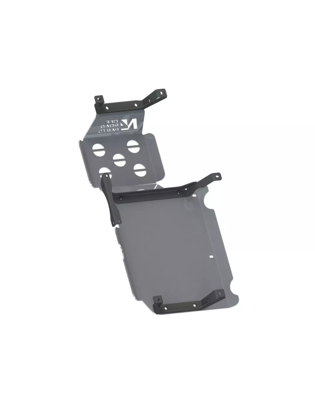 Ski tankbescherming en achterdemper aluminium 6mm Dacia